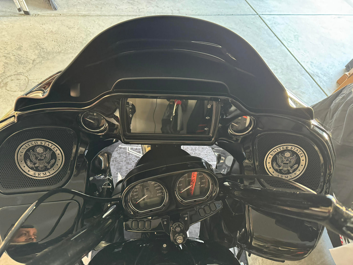 98-2024 Road Glide 3D Army seal speakers grill covers set