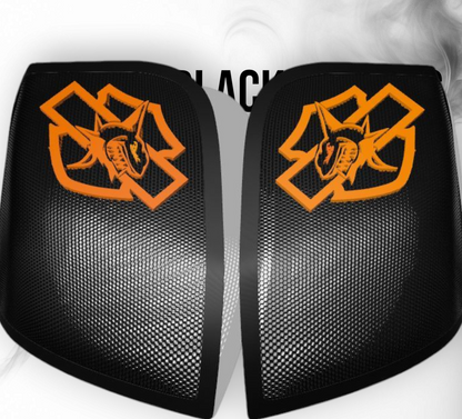 14-24 Harley Davidson bag lid Speaker Grill Cover shark theme