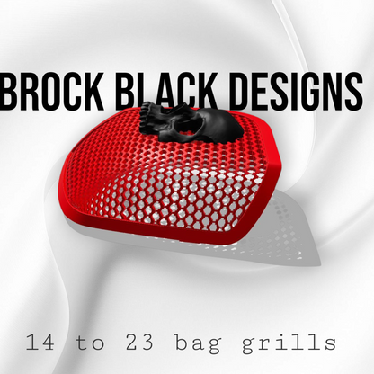 14-24 Harley Davidson bag lid Speaker Grill Cover Ancient Skull