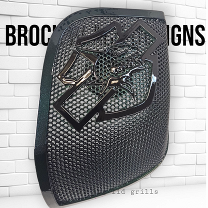 14-24 Harley Davidson bag lid Speaker Grill Cover shark theme