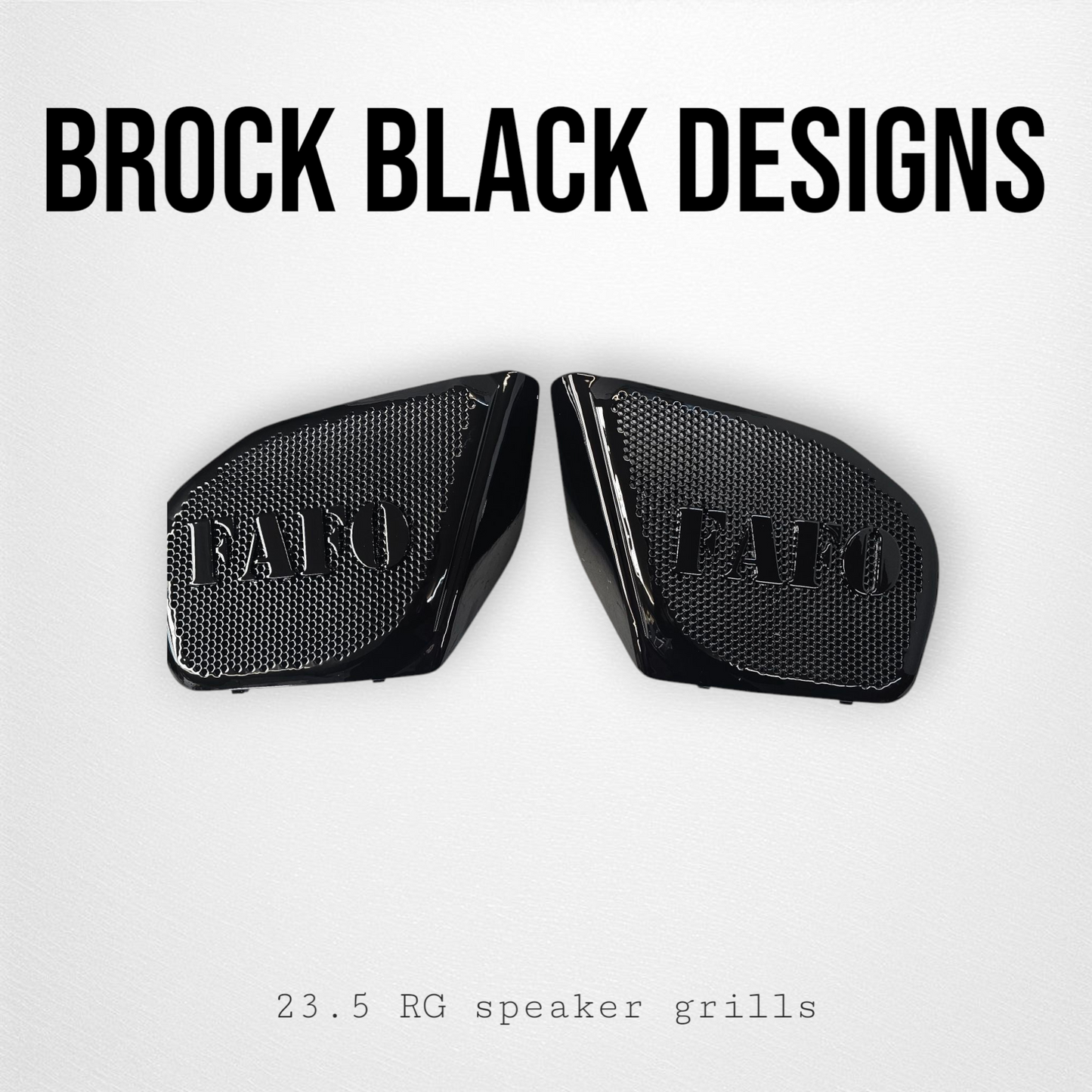 98 to 2024 Road Glide 3D FAFO speakers grill covers set