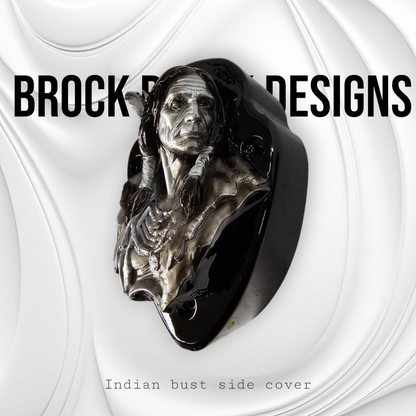Native American bust Horn cover