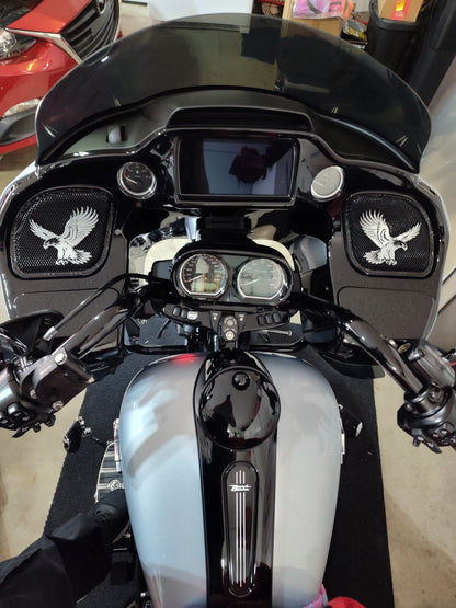 98-2024 Road Glide 3D Eagle speakers grill covers set