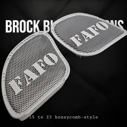 98 to 2024 Road Glide 3D FAFO speakers grill covers set