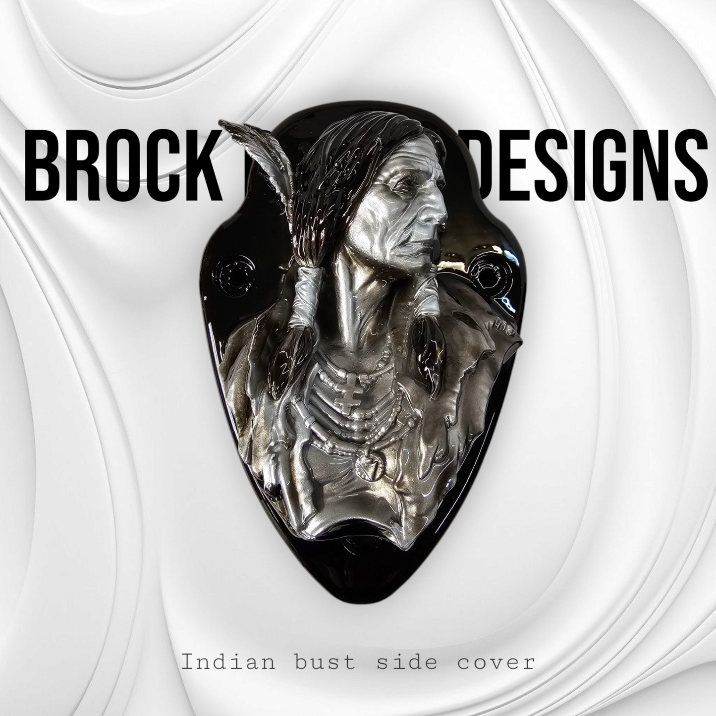Native American bust Horn cover