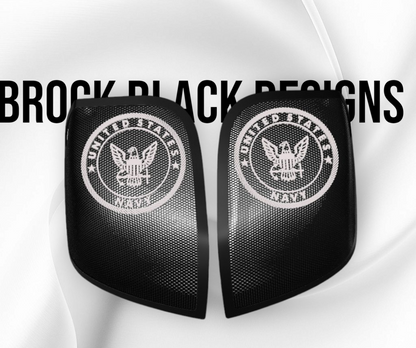 14-24 Harley Davidson bag lid Speaker Grill Cover Navy