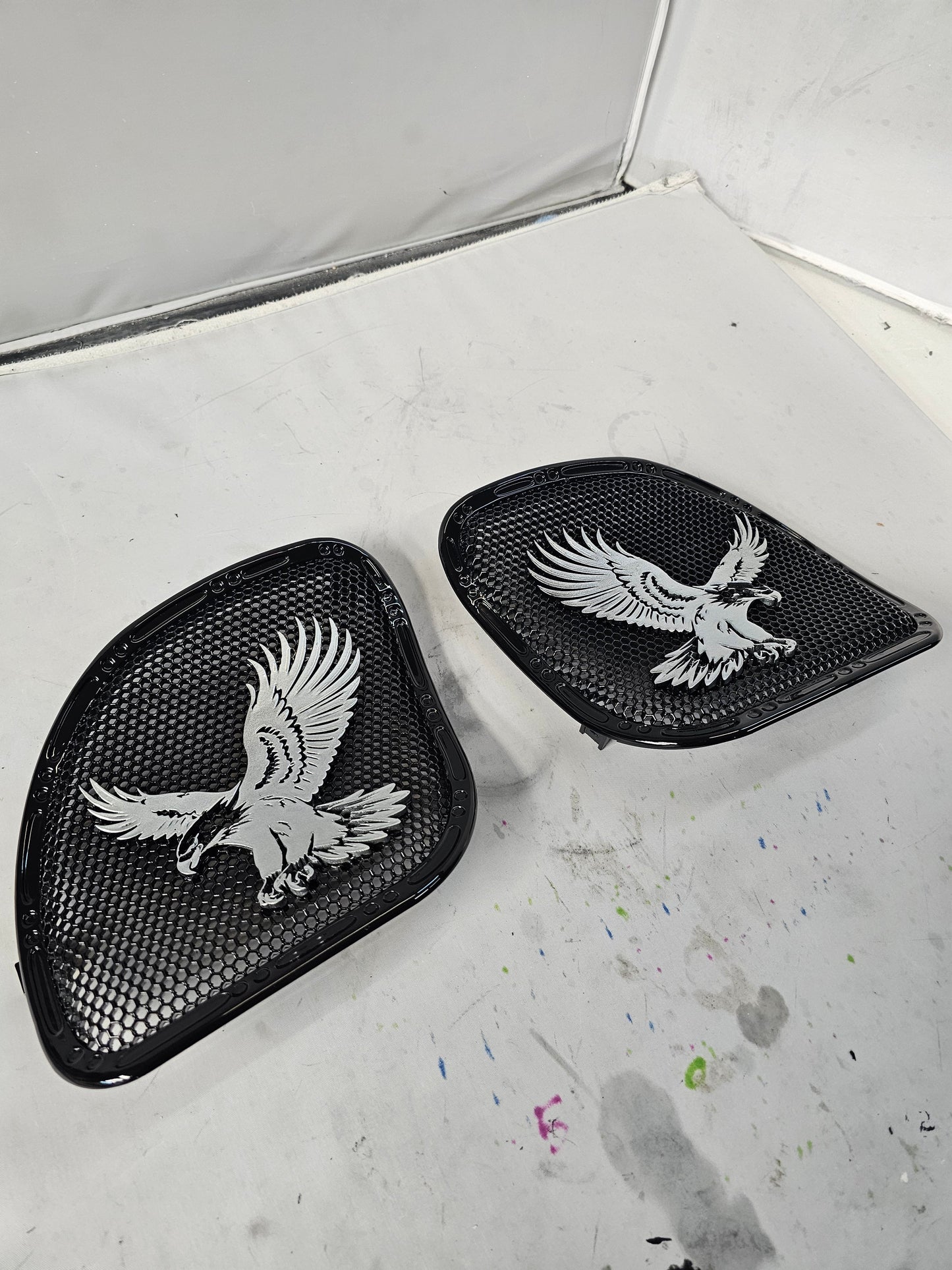 98-2024 Road Glide 3D Eagle speakers grill covers set