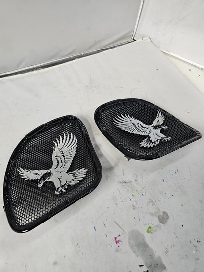 98-2024 Road Glide 3D Eagle speakers grill covers set