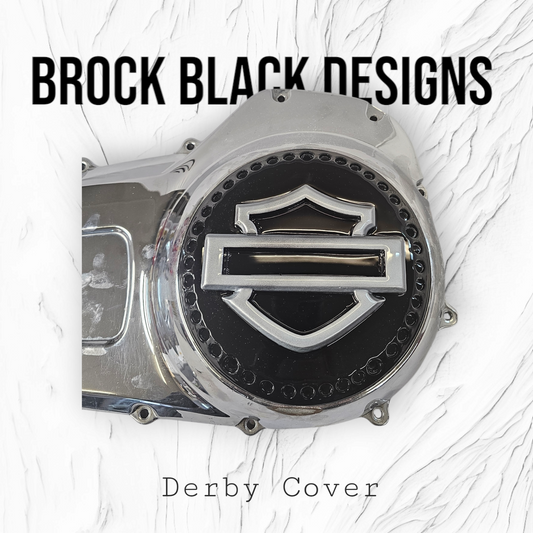 3D Shield themed riveted derby cover