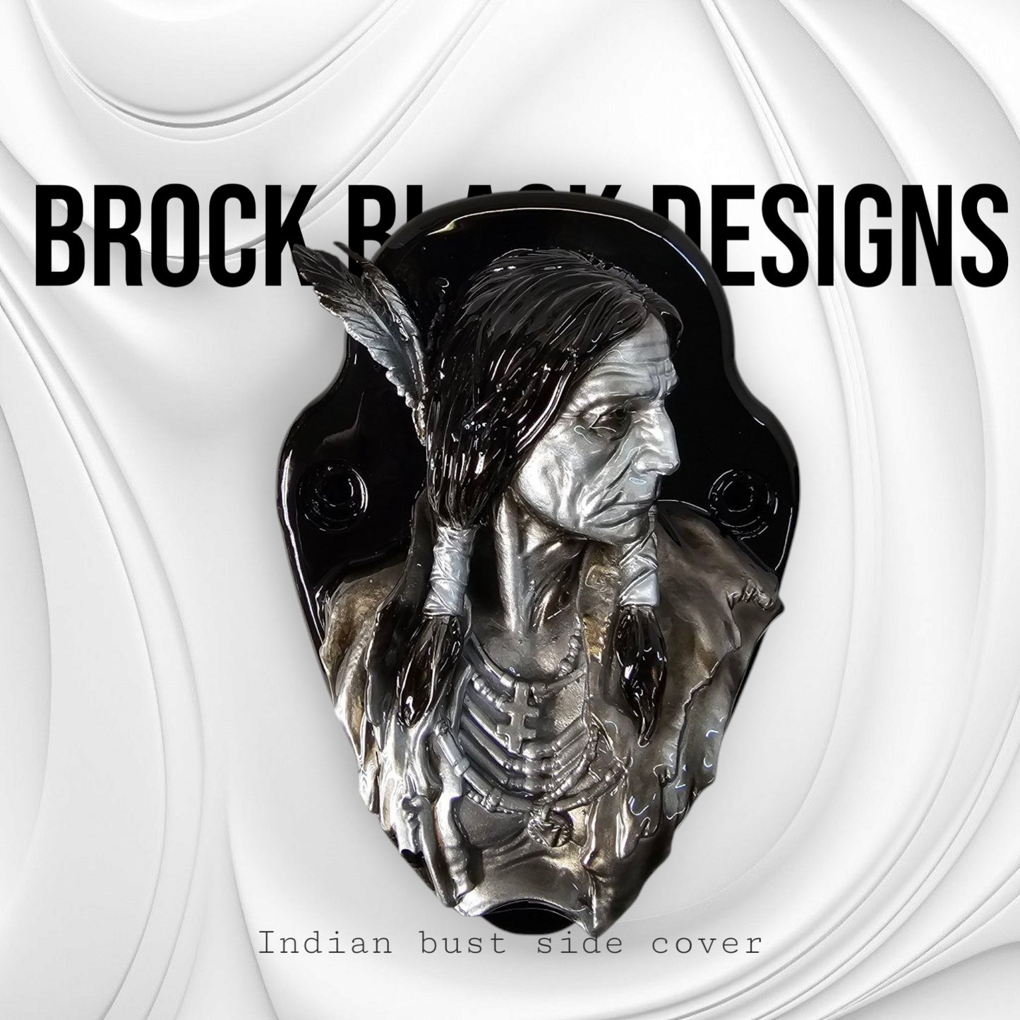 Native American bust Horn cover