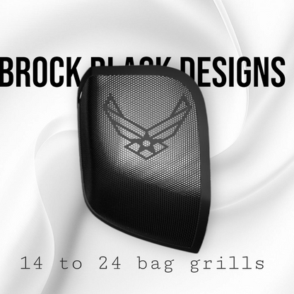 24+ Harley Davidson bag lid Speaker Grill Cover Air Force