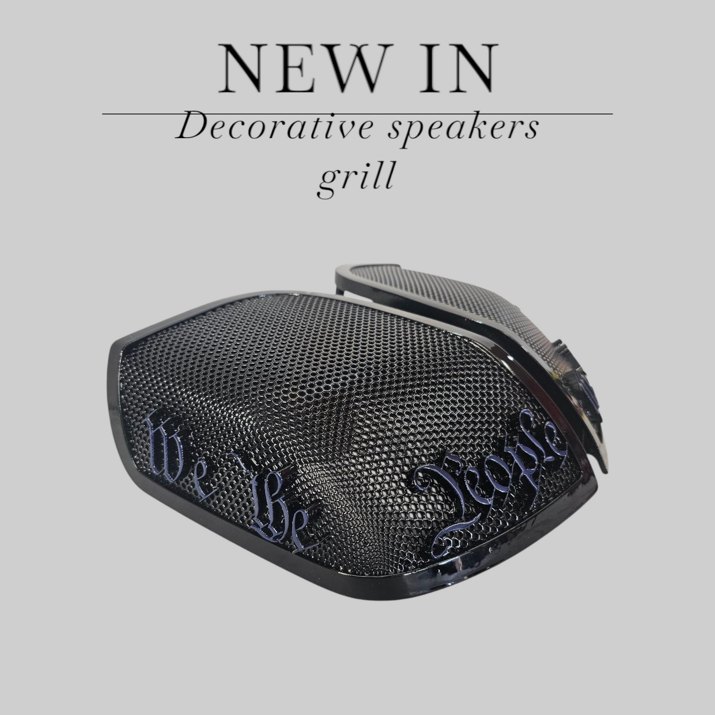 14-24 Harley Davidson bag lid Speaker Grill Cover We the People