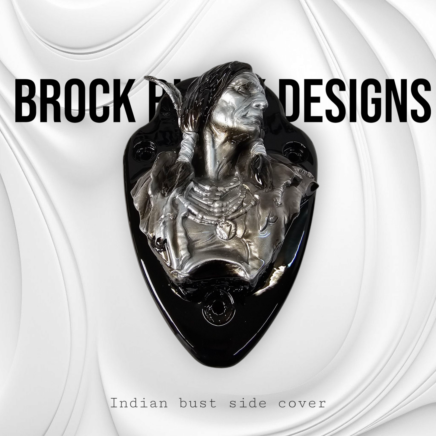 Native American bust Horn cover