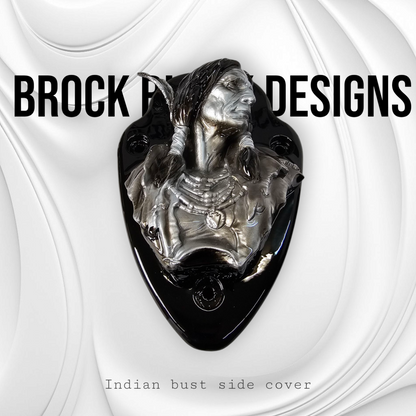 Native American bust Horn cover