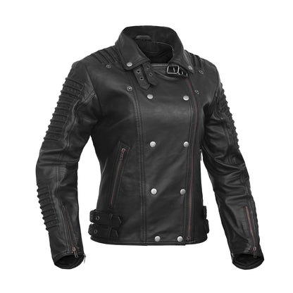 Shadow Queen Women's Black Fashion Leather Jacket