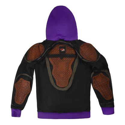 Flex Sheild Purple Armored Hoodie CE Padding