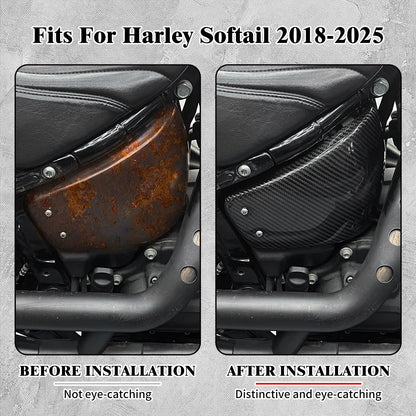 Motorcycle Battery Side Cover Fairing Kit For Harley Softail 2018-2025 Fat Boy Breakout Standard Low Rider ST FXBB FLDE FXST
