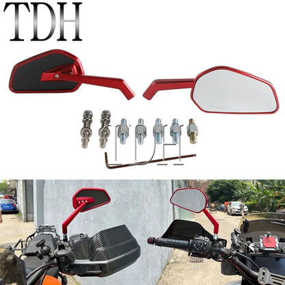 Rearview Mirrors 8mm 10mm Motorcycle Rear View Mirror For Harley Pan America 1250 Softail Fat Bob Sportster XL Nightster Touring