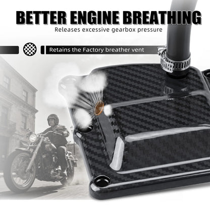 For 2017-2023 Harley Road Glide FLTRX Dual-Layer Vented Transmission Top Cover Street Glide Road King Softail Fat Boy Low Rider