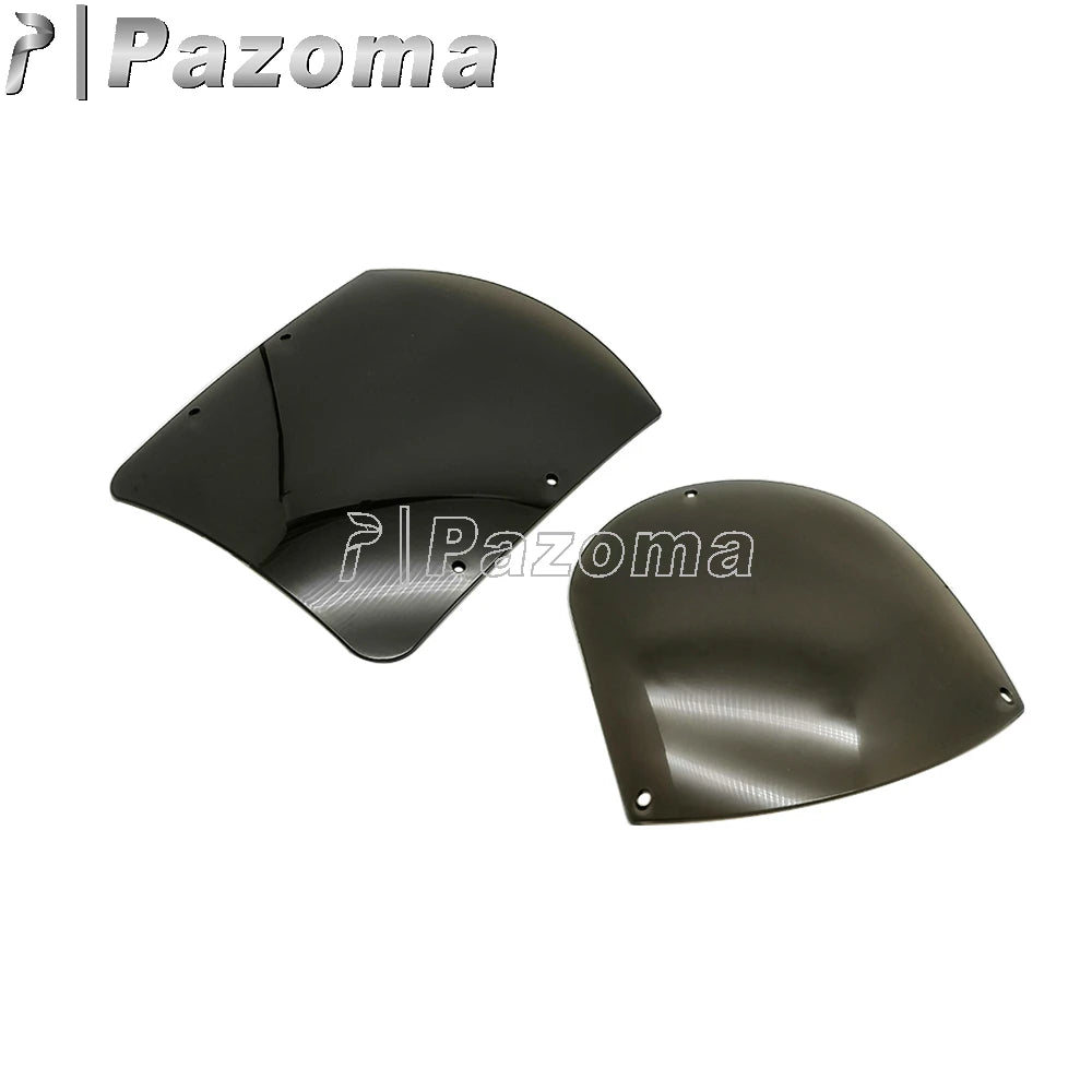 Clear Windshield Quarter Headlight Fairing Replacement Windshield Wind Screen For Harley Dyna Sportster XL1200R XL1200S XL1200L