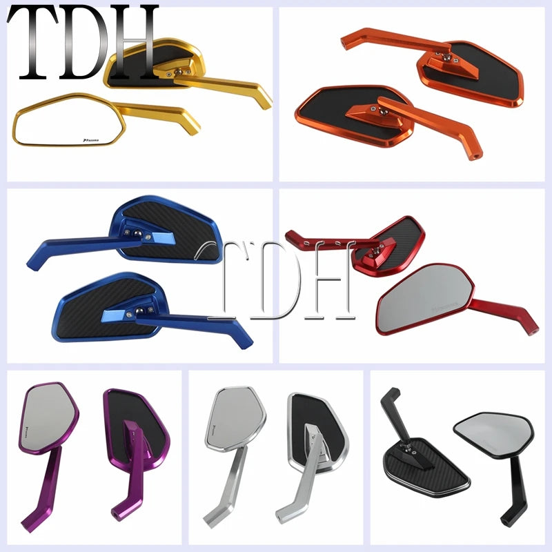 Rearview Mirrors 8mm 10mm Motorcycle Rear View Mirror For Harley Pan America 1250 Softail Fat Bob Sportster XL Nightster Touring