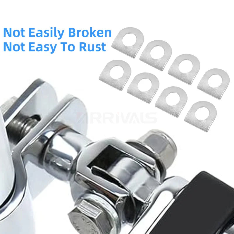 8 Pcs Foot Pegs Mount Kit Pins Floorboards Pedal Motorcycle Footrest Pads For Harley Dyna Sportster 883 1200 Softail