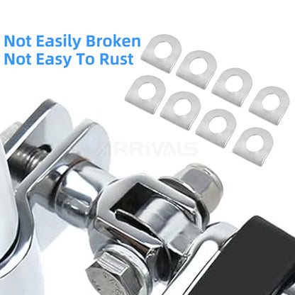 8 Pcs Foot Pegs Mount Kit Pins Floorboards Pedal Motorcycle Footrest Pads For Harley Dyna Sportster 883 1200 Softail