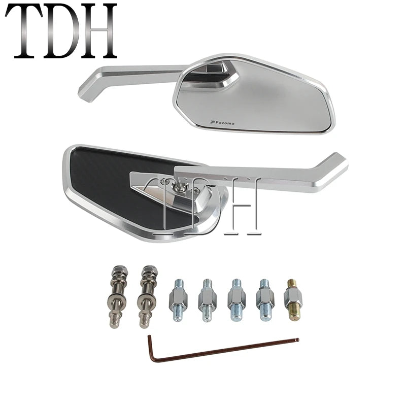 Rearview Mirrors 8mm 10mm Motorcycle Rear View Mirror For Harley Pan America 1250 Softail Fat Bob Sportster XL Nightster Touring