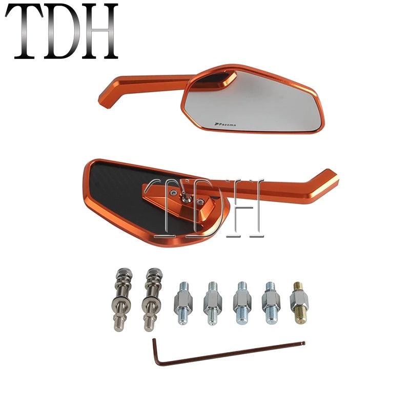 Rearview Mirrors 8mm 10mm Motorcycle Rear View Mirror For Harley Pan America 1250 Softail Fat Bob Sportster XL Nightster Touring