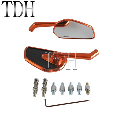 Rearview Mirrors 8mm 10mm Motorcycle Rear View Mirror For Harley Pan America 1250 Softail Fat Bob Sportster XL Nightster Touring