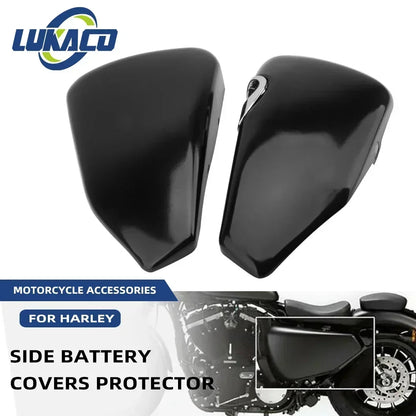 Motorcycle Left Right Battery Fairing Cover Side Guard Protection Motocross For Harley Sportster XL883 XL1200 X48 2014-2021 2022