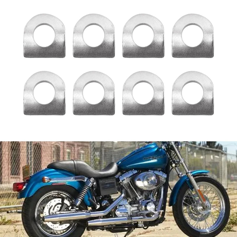 8 Pcs Foot Pegs Mount Kit Pins Floorboards Pedal Motorcycle Footrest Pads For Harley Dyna Sportster 883 1200 Softail