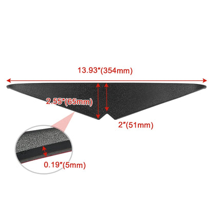 Motorcycle Headlight Trim Headlamp Eyebrow Eyelid Upper Tip Cover Visor Accent For Harley Road Glides 2015-2023