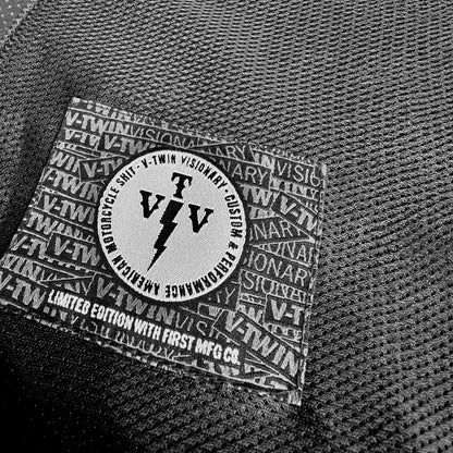 V-Twin Visionary Battleship Perforated Leather Vest