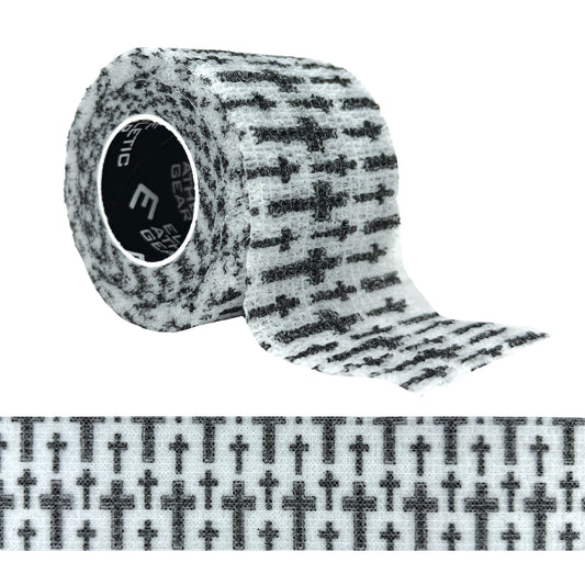 Faith Cross White Self Stick Athletic Tape