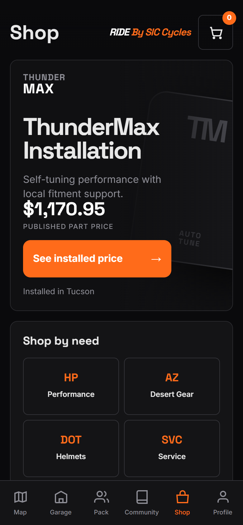 SIC Cycles upgrades in The Ride app